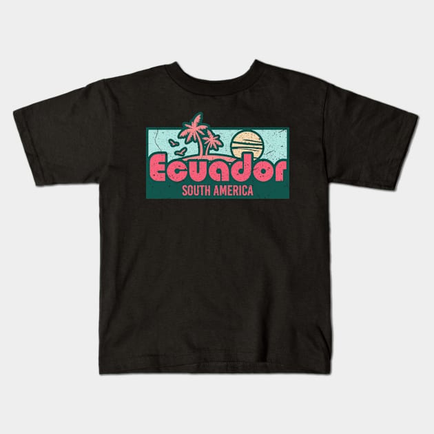 Ecuador exotic honeymoon trip gifts Kids T-Shirt by SerenityByAlex